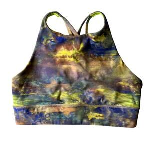 Lululemon High Neck Longline Energy Bra Multicolor Size 10